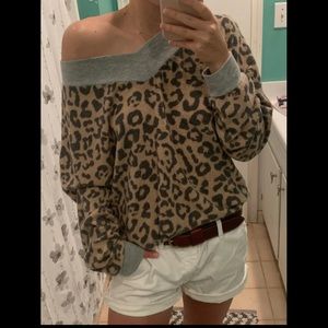 Adora Leopard Long Sleeve Sweater